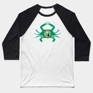 Washington Crab Flag Baseball T-Shirt